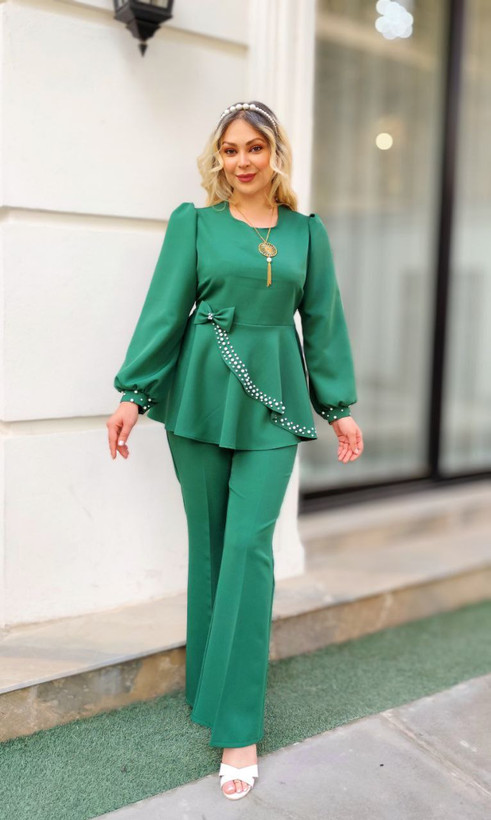 ست مزونی بلوز و شلوار نازگل بسیار شیک