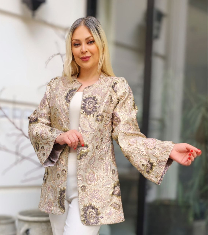 کت مزونی ومجلسی ژاکارد برجسته ترک 🤩