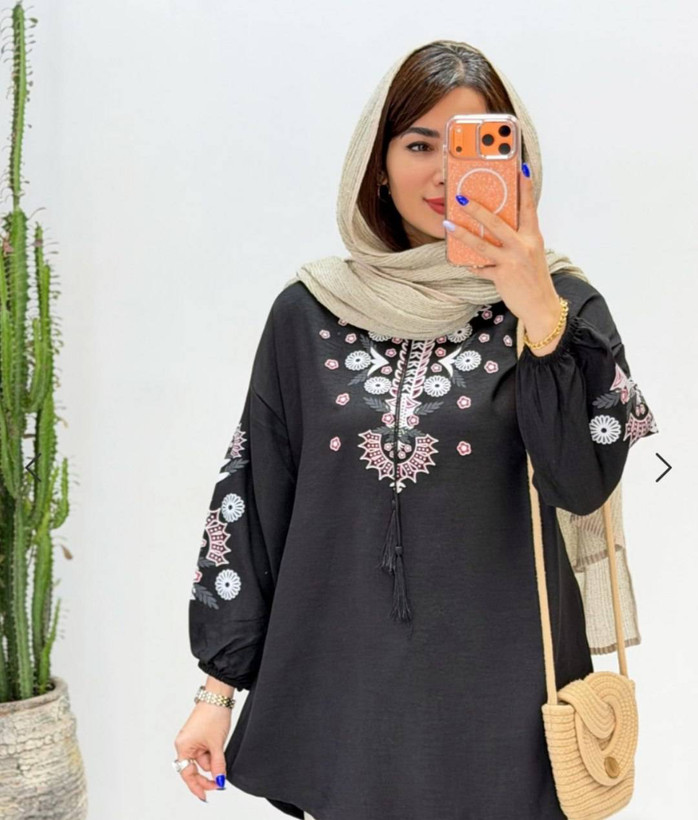 شومیز زنانه شانتون چاپی عیدانه
