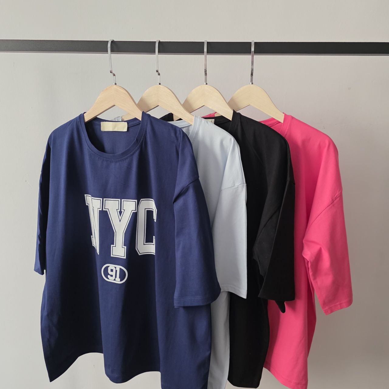 تیشرت ترند باکسی نخ پنبه NYC