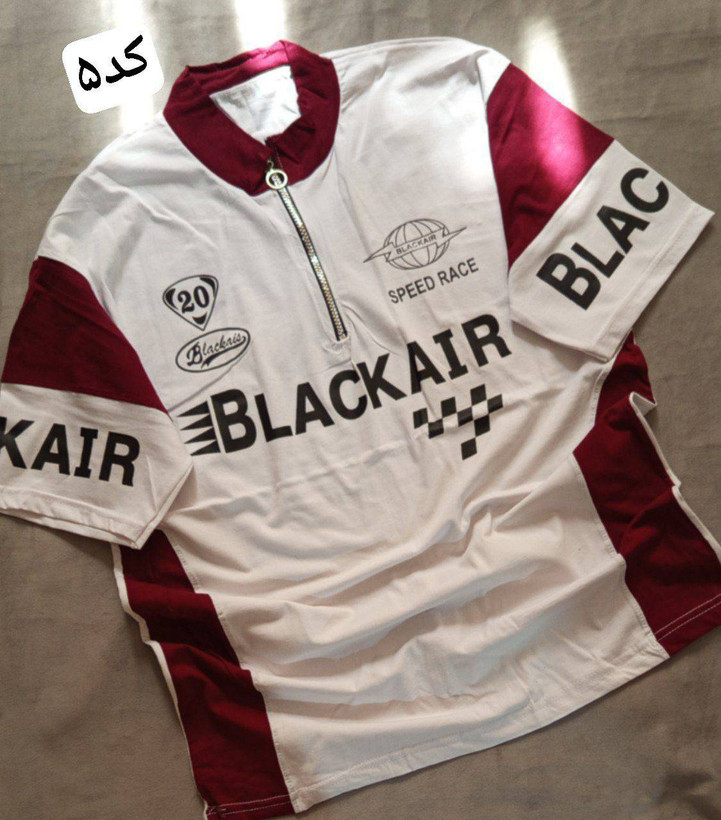 تیشرت نیم زیپ سوپر پنبه طرح BLACkAIR