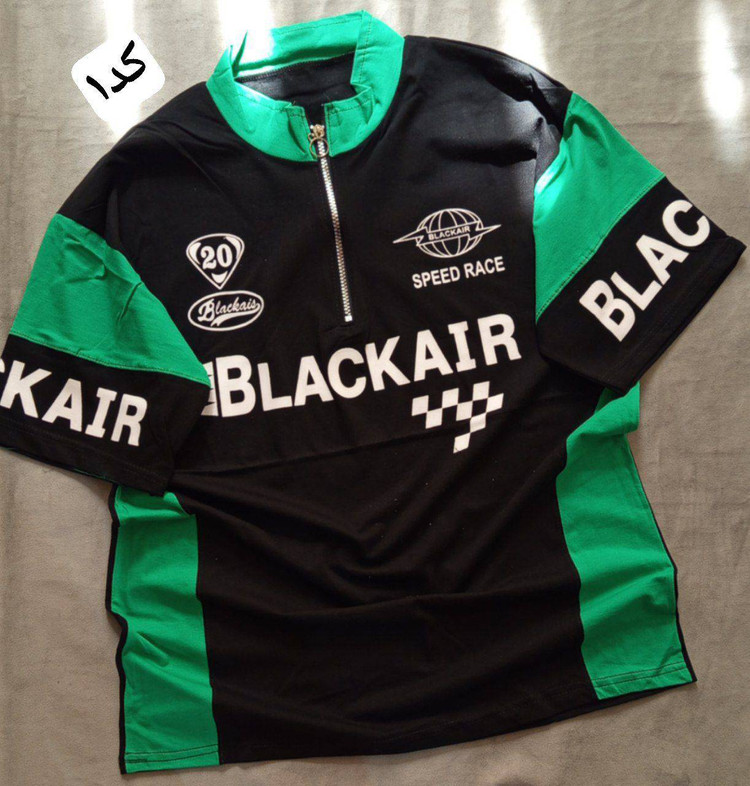 تیشرت نیم زیپ سوپر پنبه طرح BLACkAIR