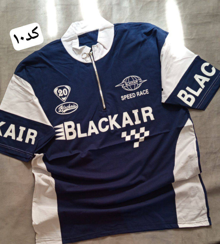 تیشرت نیم زیپ سوپر پنبه طرح BLACkAIR