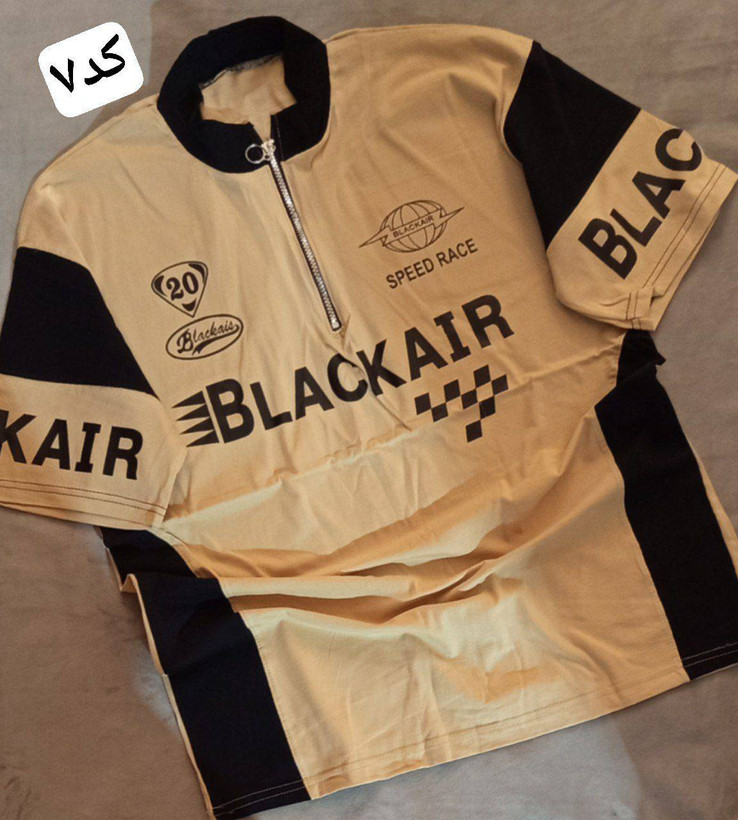 تیشرت نیم زیپ سوپر پنبه طرح BLACkAIR