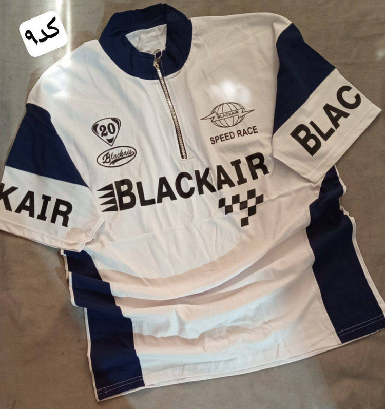 تیشرت نیم زیپ سوپر پنبه طرح BLACkAIR