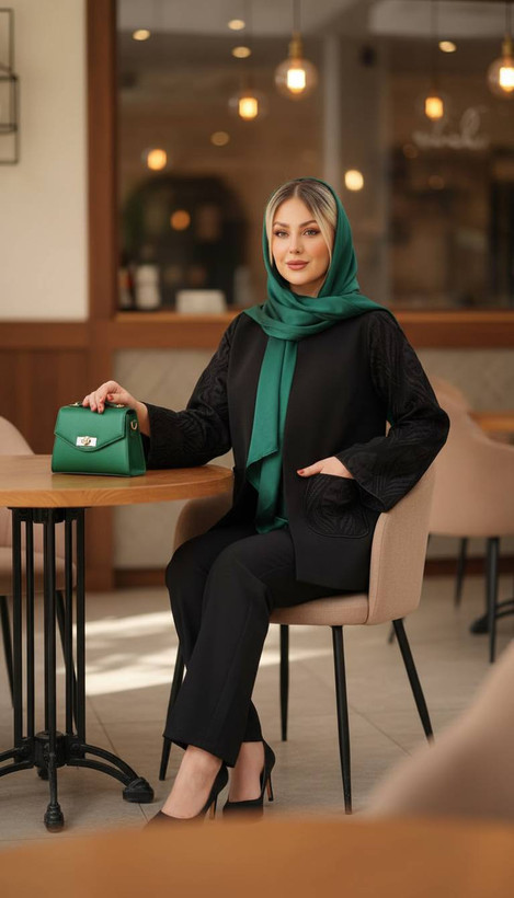 کت شلوار مازراتی آستین فکورا برجسته مدل لاله