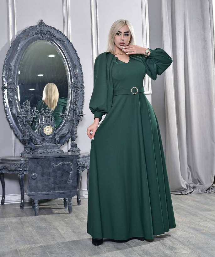 پیراهن ماکسی مجلسی کرپ دالقیچ سایزبزرگ