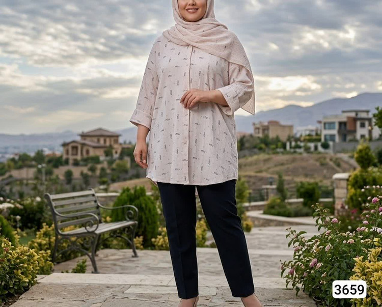 شومیز مانتویی خنکککک طرح دار😍 جگوار شاین دار ✅سبک و راحت ✅خنک و عالی ✅