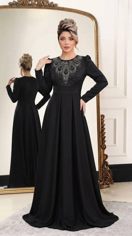 ماکسی مجلسی مازاراتی گرم بالا دوخت و برش مزونی