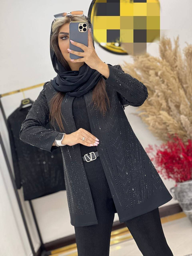 کت مجلسی زنانه کرپ مازراتی اعلا گرم بالا نگین دار