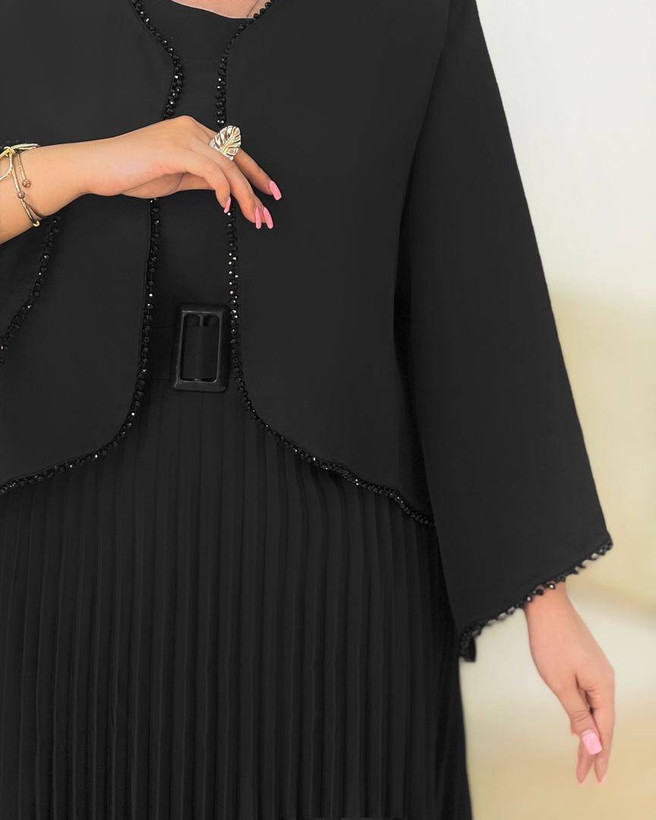 ست زنانه محرمی سارافن و کت پلیسه زنانه