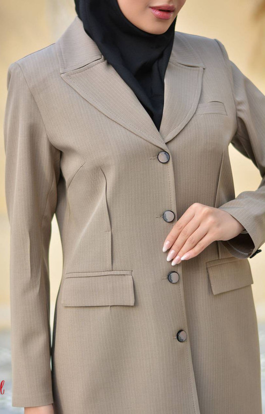 مانتو شلوار اداری آستردار روژان 👗: بزایاق ترک درجه یک دیپلمات