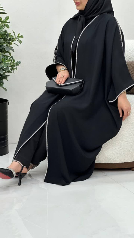 عبای زنانه .. کرپ زارا اصل 👌کاملا مشکی و بادوام