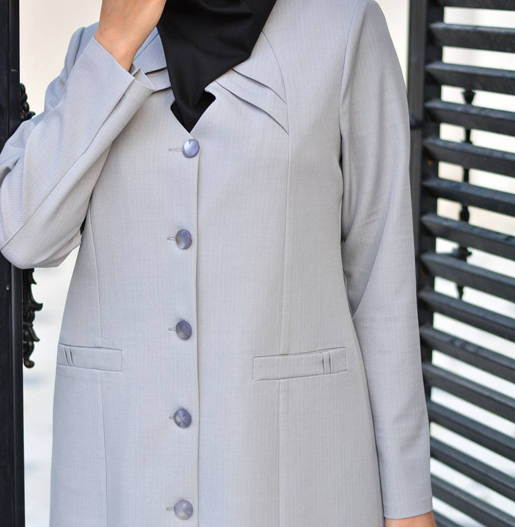 مانتو شلوار اداری آستردار 👗 بزایاق ترک درجه یک دیپلمات