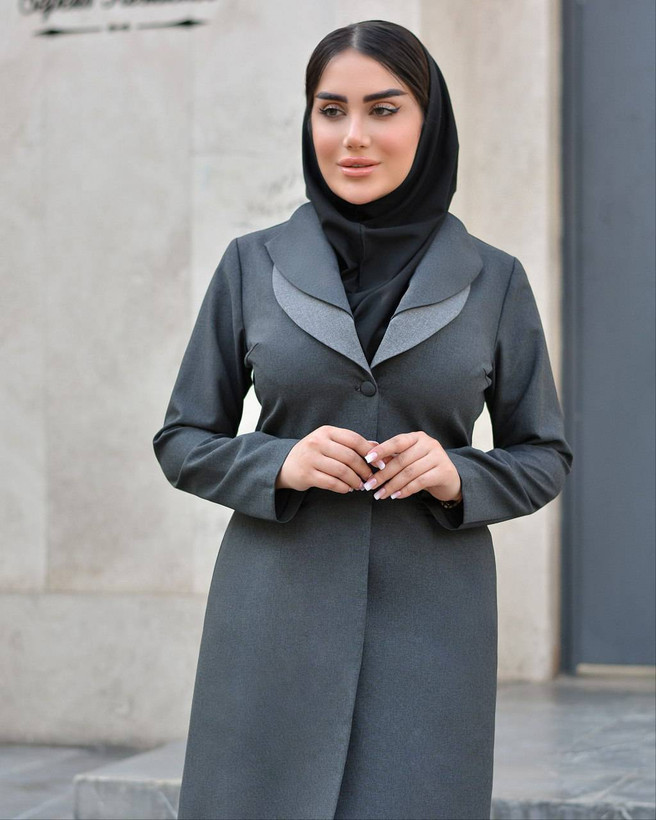 مانتو شلوار اداری تیسا 👗: فاستونی لایه کوبی شده
