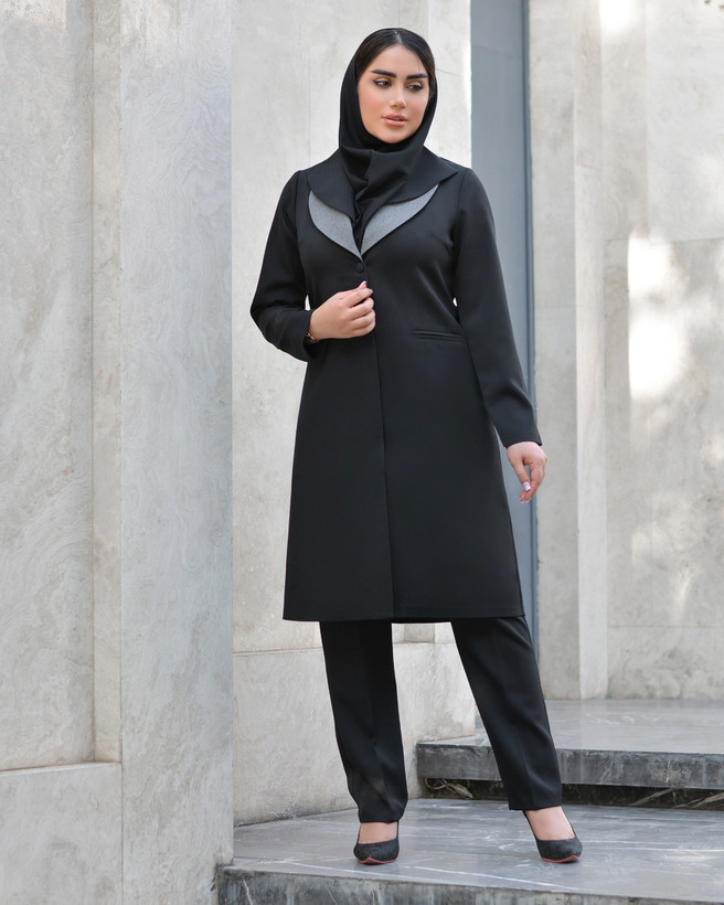 مانتو شلوار اداری تیسا 👗: فاستونی لایه کوبی شده