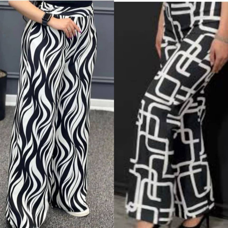 شلوار بگ طرحدار مازراتی تمنا 🌸💣💣💣 👗شلوار ترند و طرحدار باکیفیت عالی 😍😍😍