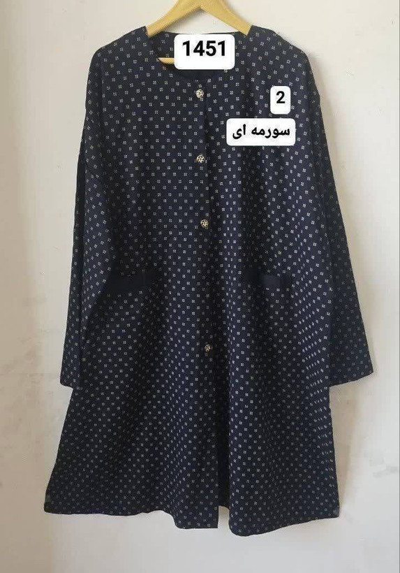 مانتو نخی بدون آبرفت قواره دار