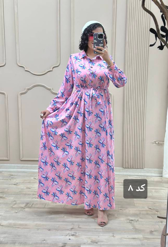 ماکسی بلند گلدار مدل اریکا