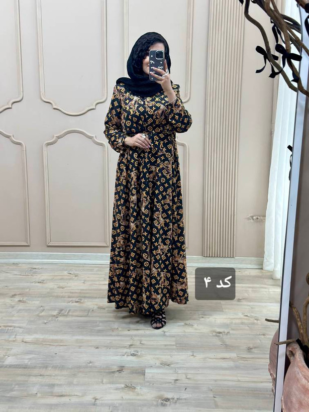 ماکسی بلند گلدار مدل اریکا