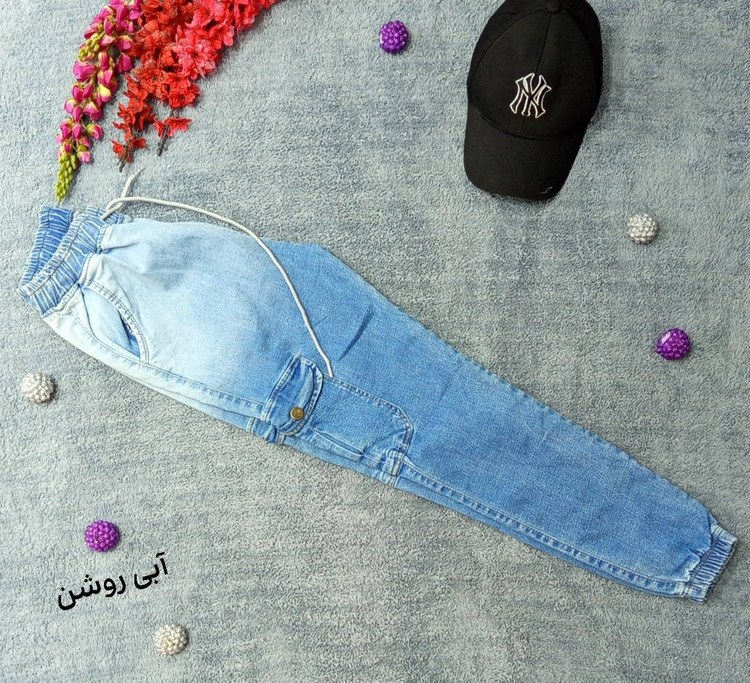 شلوار اسلش جین اصلی شش جیب با کیفیت دورنگ