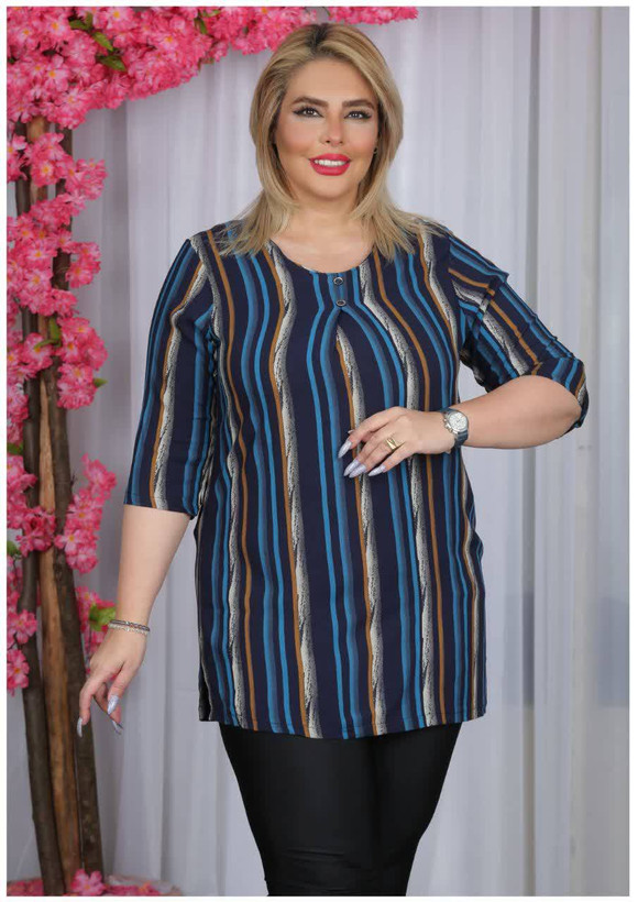 تونیک بلند وقوار دار نخ کره ای وارداتی روژان 😍😍