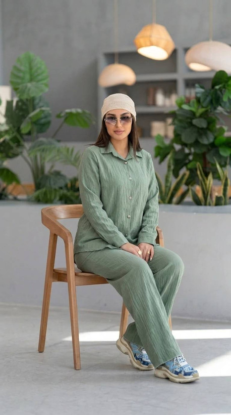 ست شومیز و شلوار زنانه بامبو