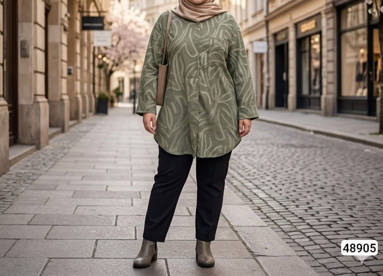 مانتو طرح دار 😍 ✅جنس پارچه کسمه ✅بسیار نرم و لطیف