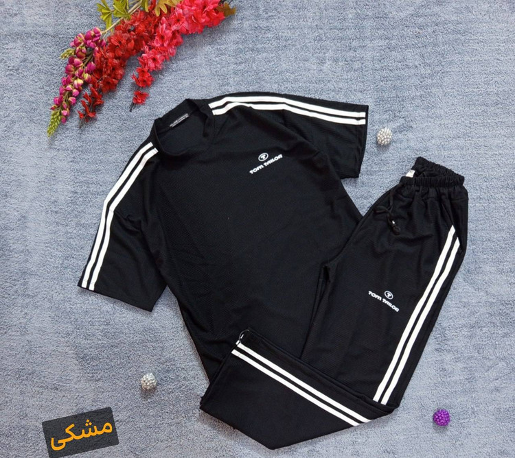 ست تیشرت شلوار بیسکوییتی طرح Tom TAILOR