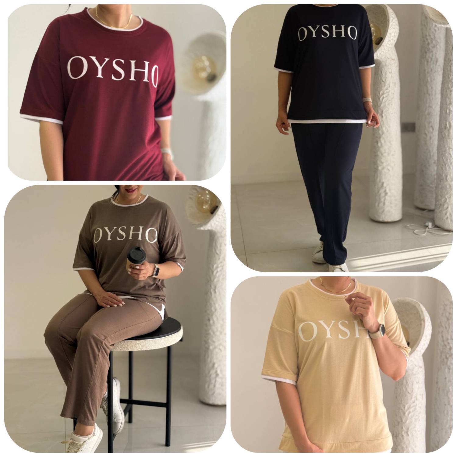 ست تیشرت شلوار OYSHO دورس چهارفصل
