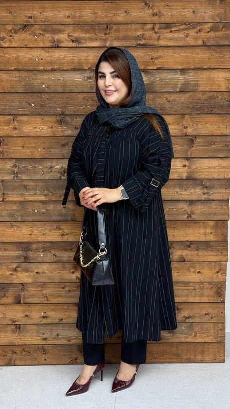 مانتو دیپلمات قواره دار زنانه کرپ دیپلمات