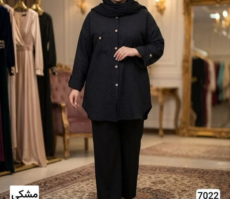 مانتو نگین دار 😍 ✅پارچه شانتون نگین کوبی کارخانه