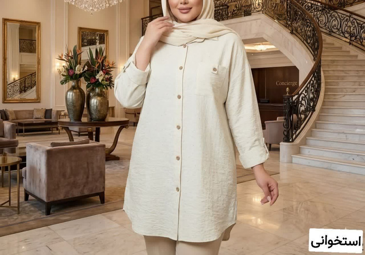 مانتو نگین دار 😍 ✅پارچه شانتون نگین کوبی کارخانه