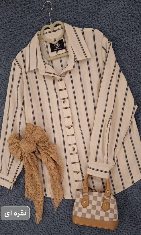 شومیز یقه مردونه خوشگل و دلبر😍 🧵مدل ژینا کد