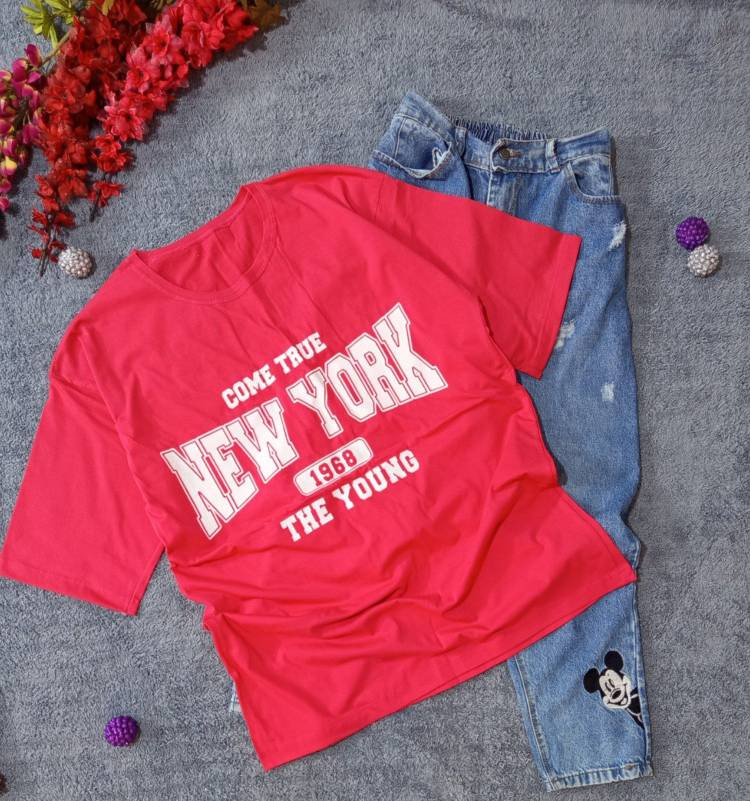 تیشرت اسپرت لانگ سوپر نخ پنبه NEW YORK