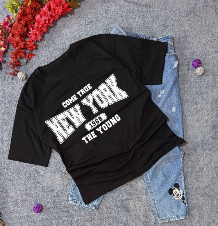 تیشرت اسپرت لانگ سوپر نخ پنبه NEW YORK