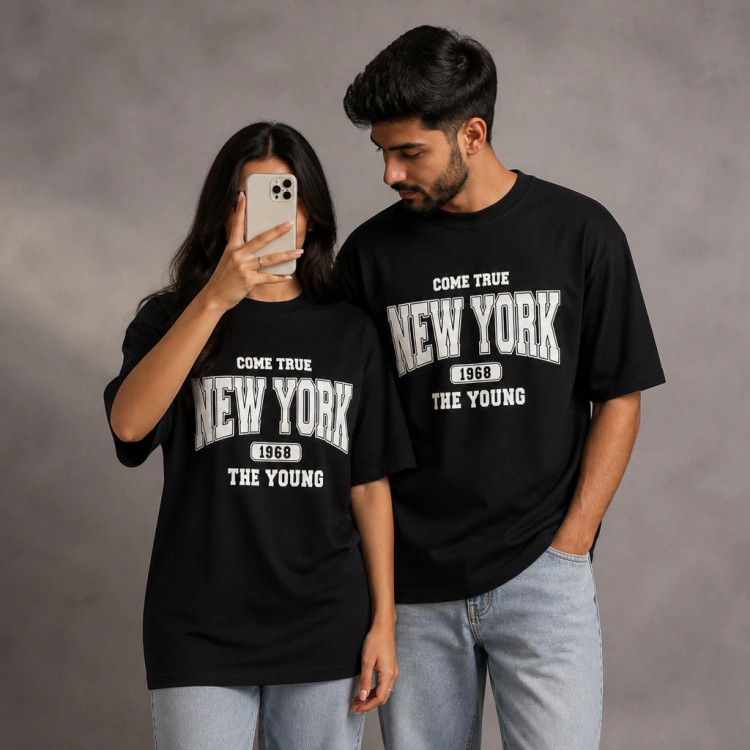 تیشرت اسپرت لانگ سوپر نخ پنبه NEW YORK