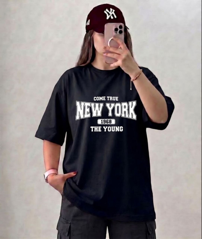 تیشرت اسپرت لانگ سوپر نخ پنبه NEW YORK