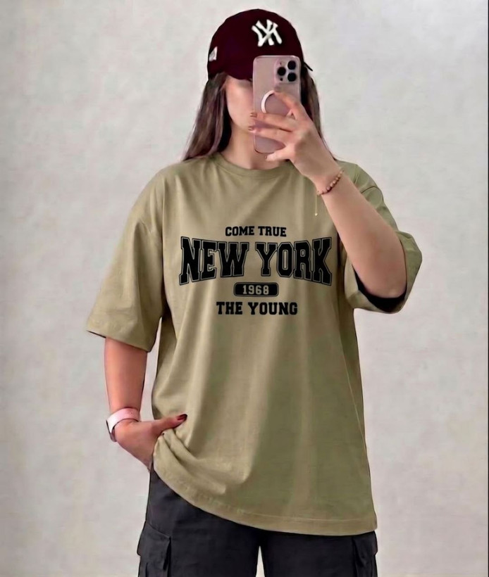 تیشرت اسپرت لانگ سوپر نخ پنبه NEW YORK