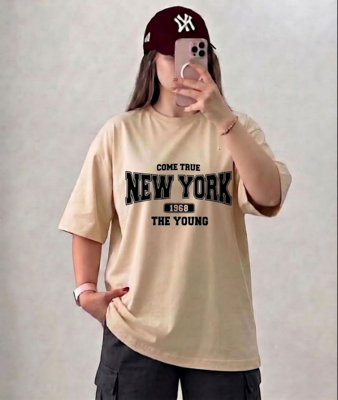 تیشرت اسپرت لانگ سوپر نخ پنبه NEW YORK
