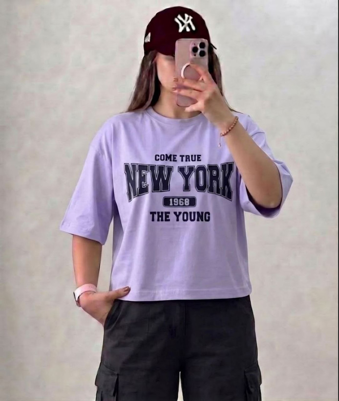 تیشرت اسپرت باکسی سوپرنخ پنبه باکیفیت NEW YORK