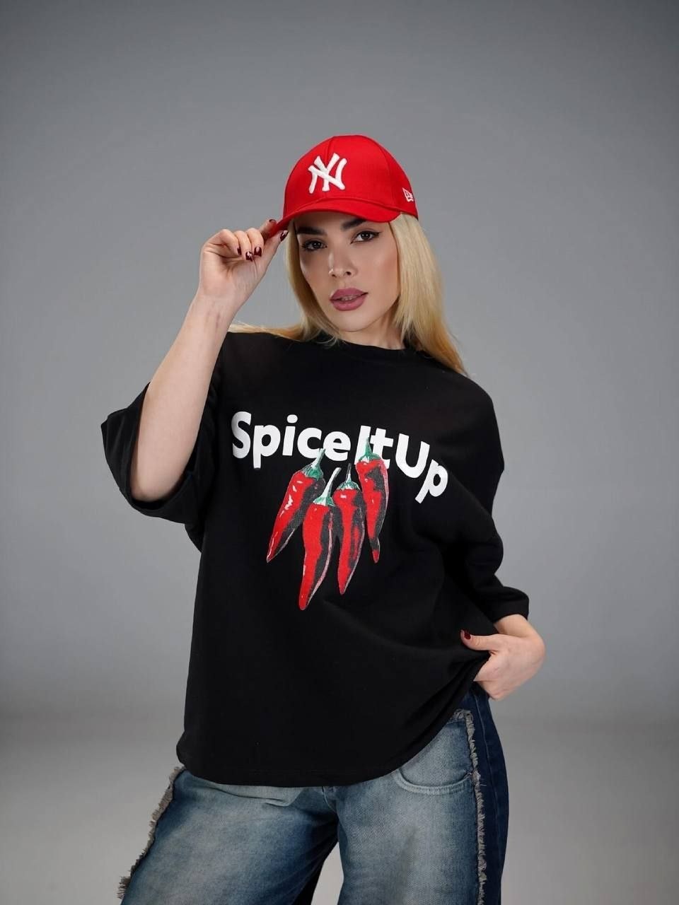 ترندترین تیشرت باکسی سوپرنخ پنبه28 فلفل 🌶🌶