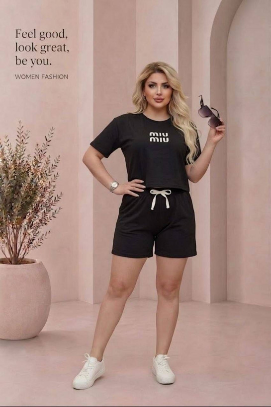 ست کراپ شورتک MIUMIUسوپر نخ پنبه کیفیت عالی