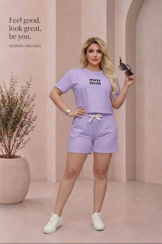 ست کراپ شورتک MIUMIUسوپر نخ پنبه کیفیت عالی